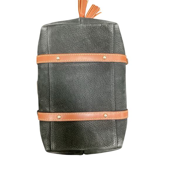 NWOT Dooney &Bourke Bristol Satchel Women’s 1 Size Suede Pebbled Leather Black - Picture 5 of 9